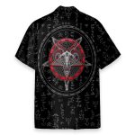 Satanism Magic Circle Men'S Button'S Up Shirts Hawaiian Shirt