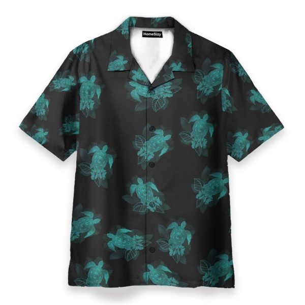Turtle Summer Men'S Button'S Up Shirts Hawaiian Shirt & Beach Shorts