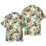 Baseball Tropical Men'S Button'S Up Shirts Hawaiian Shirt & Beach Shorts