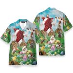 Happy Easter Jesus Is Risen Hawaiian Shirt