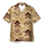 Vintage Pirate Skulls Hawaiian Shirt