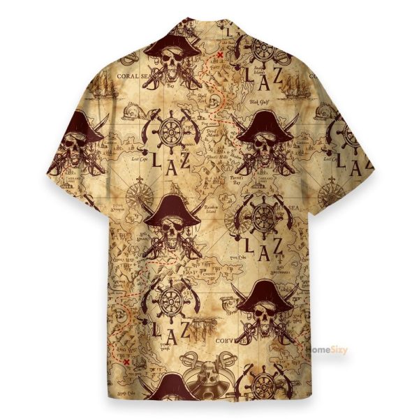 Vintage Pirate Skulls Hawaiian Shirt
