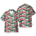 Flamingo Beautiful Floral Hawaiian Shirt & Beach Shorts