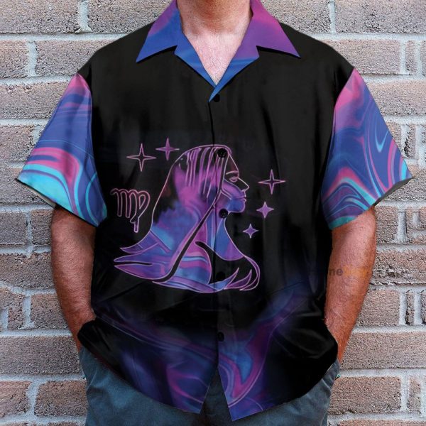 Amazing Virgo Horoscope Funny Button'S Up Shirts Hawaiian Shirt