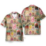 Stamps Cities World Vintage Travel Hawaiian Shirt