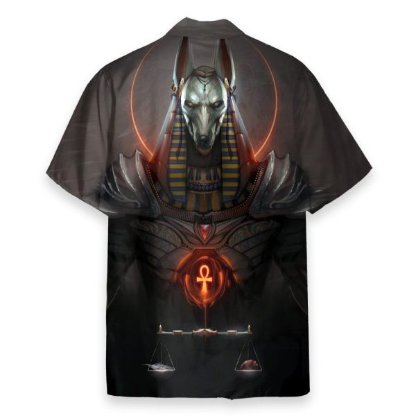 Anubis Egyptian Men'S Button'S Up Shirts Hawaiian Shirt