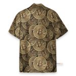Realistic Seamless Bitcoin Cryptocurrency Hawaiian Shirt & Beach Shorts