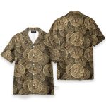 Realistic Seamless Bitcoin Cryptocurrency Hawaiian Shirt & Beach Shorts