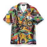 Amazing Cycling Colorful Men'S Button'S Up Shirts Hawaiian Shirt