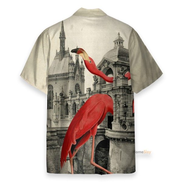 Flamingo Vintage British Style Hawaiian Shirt