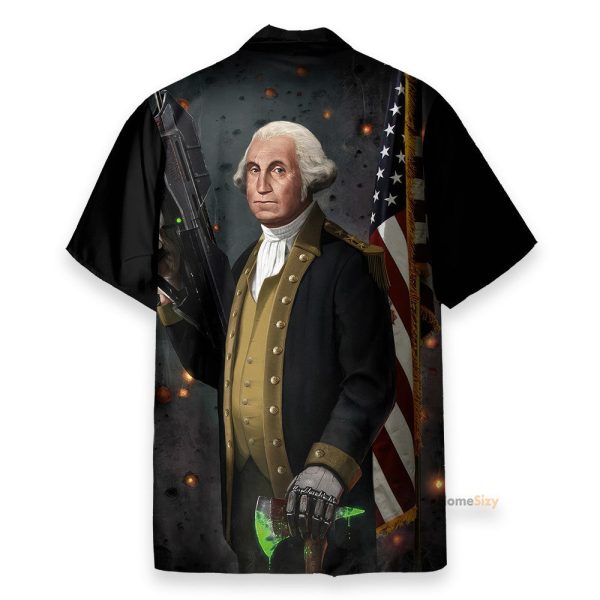 Funny Badassery George Washington Famous Charactor Hawaiian Shirt