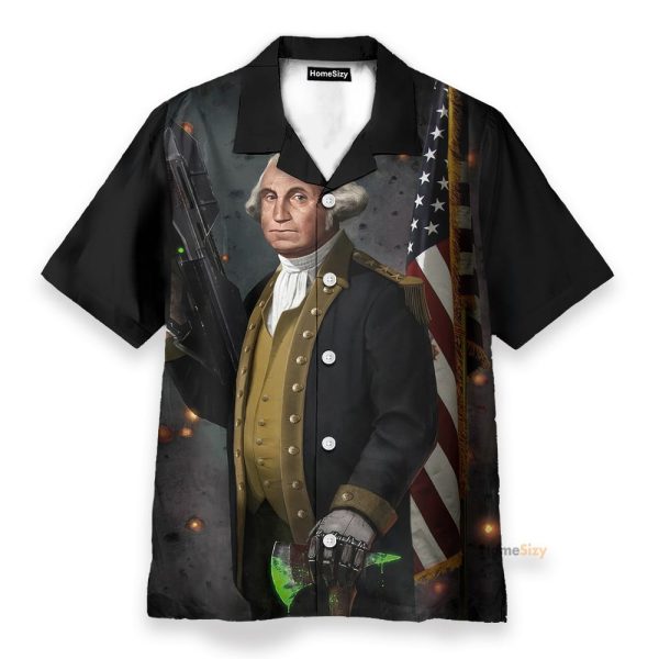 Funny Badassery George Washington Famous Charactor Hawaiian Shirt