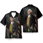 Funny Badassery George Washington Famous Charactor Hawaiian Shirt