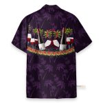 Paradise Red Wine Men'S Button'S Up Shirts Hawaiian Shirt