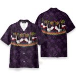 Paradise Red Wine Men'S Button'S Up Shirts Hawaiian Shirt