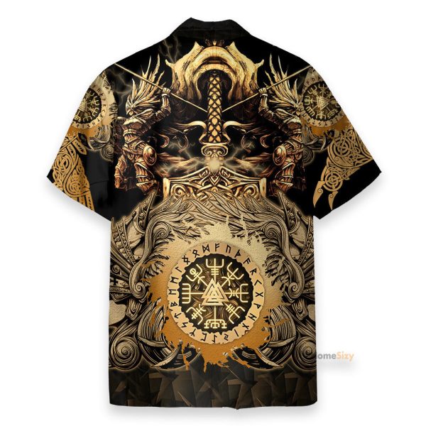 Viking Valkyrie Men'S Button'S Up Shirts Hawaiian Shirt