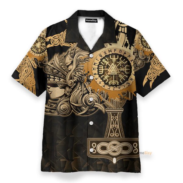 Viking Valkyrie Men'S Button'S Up Shirts Hawaiian Shirt