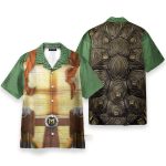 Michelangelo Tmnt Mike Mikey Cosplay Costume Hawaiian Shirt & Beach Shorts