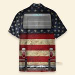 Goldendoodle Flag Hippie Bus Hawaiian Shirt