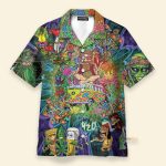 Amazing Hippie Weed And Mushroom Hawaiian Shirt
