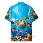 Summer Time Sea Turtle Men'S Button'S Up Shirts Hawaiian Shirt