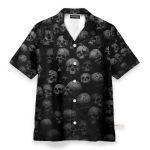Skull Men'S Button'S Up Shirts Hawaiian Shirt & Beach Shorts