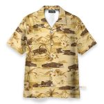Dirt Track Racing Men'S Button'S Up Shirts Hawaiian Shirt & Beach Shorts