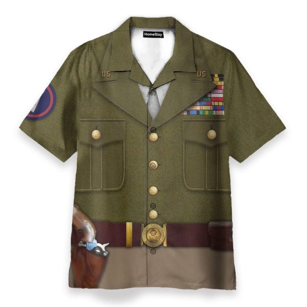 George Smith Patton Cosplay Costume Hawaiian Shirt