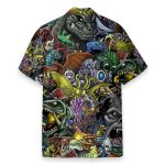 Gadzillo Collage Kaiju Monsters Cosplay Costume Hawaiian Shirt Qt205182