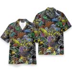 Gadzillo Collage Kaiju Monsters Cosplay Costume Hawaiian Shirt Qt205182