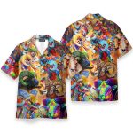 Colorful Bighorn Sheep Watercolor Painting Hawaiian Shirt