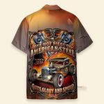 Hot Rod Car One Hot Piece Of American Steel Hawaiian Shirt