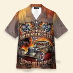 Hot Rod Car One Hot Piece Of American Steel Hawaiian Shirt
