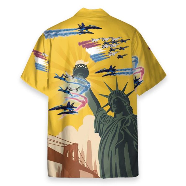 Us Blue Angels & Thunderbirds 4Th July Idependence Day Hawaiian Shirt