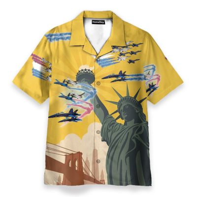 Us Blue Angels & Thunderbirds 4Th July Idependence Day Hawaiian Shirt