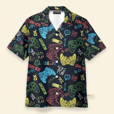 Amazing Gamer Funny Button'S Up Shirts Hawaiian Shirt