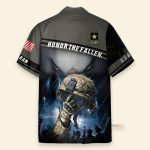 Us Army Helmet Honor The Fallen Hawaiian Shirt