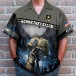 Us Army Helmet Honor The Fallen Hawaiian Shirt