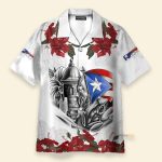 Manga Flower Puerto Rico Hawaiian Shirt
