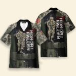Honor The Fallen Men'S Button'S Up Shirts Hawaiian Shirt