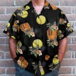 Softball Tropical Men'S Button'S Up Shirts Hawaiian Shirt