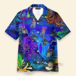Undersea Octopus Men'S Button'S Up Shirts Hawaiian Shirt