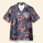 Us Coast Guard Helicopter Eurocopter Mh-65 Dolphin Hawaiian Shirt