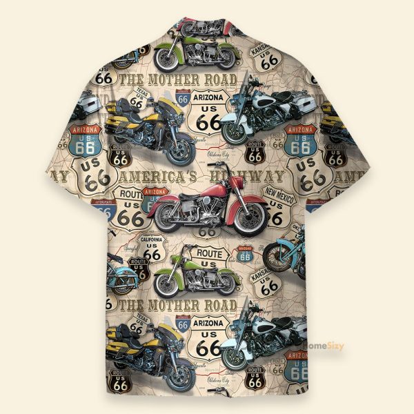 Amazing Vintage Motorcycles On Route Hawaiian Shirt