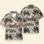 Amazing Vintage Motorcycles On Route Hawaiian Shirt