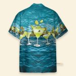 Margarita Blue Ocean Men'S Button'S Up Shirts Hawaiian Shirt