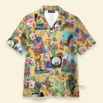 Texas Peace Life Style Men'S Button'S Up Shirts Hawaiian Shirt & Beach Shorts