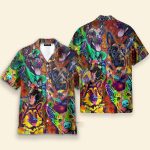 Amazing German Shepherd Colorful Hippie Hawaiian Shirt