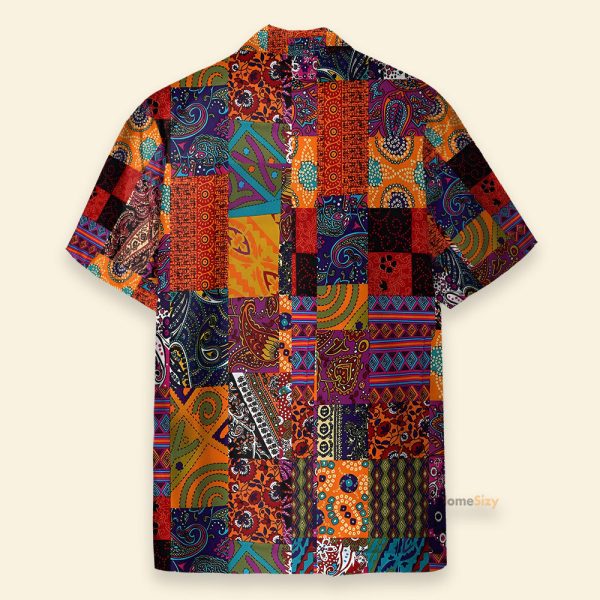 Paisley Patchwork Men'S Button'S Up Shirts Hawaiian Shirt & Beach Shorts