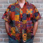 Paisley Patchwork Men'S Button'S Up Shirts Hawaiian Shirt & Beach Shorts